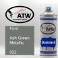 Preview: Ford, Ash Green Metallic, 022: 400ml Sprühdose, von ATW Autoteile West.
